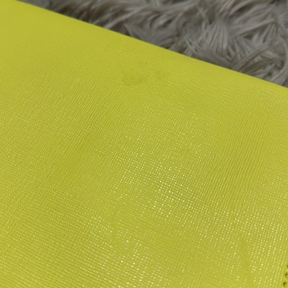 Anthropologie Tech Pouch-Snap Top Organizer-Yellow/White-GUC-A Few Marks - Picture 12 of 16